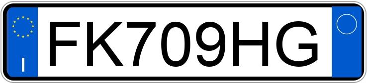 Numer rejestracyjny FK709HG posiada BMW X1