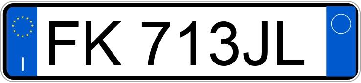 Numer rejestracyjny FK713JL posiada MERCEDES Classe A