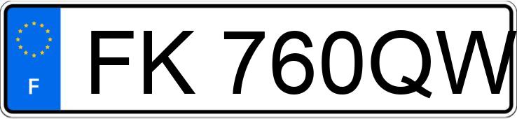 Numer rejestracyjny FK760QW posiada PEUGEOT 406