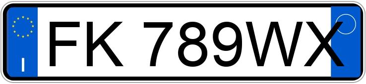 Numer rejestracyjny FK789WX posiada AUDI Q2