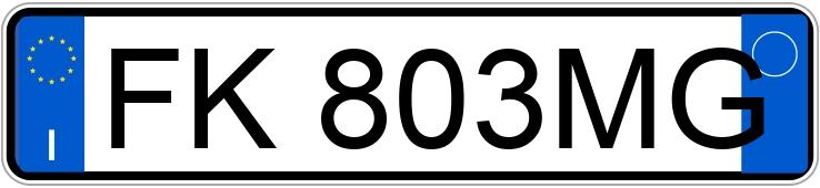 Numer rejestracyjny FK803MG posiada SMART forfour 2as.