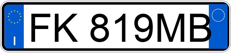 Numer rejestracyjny FK819MB posiada NISSAN Micra 5a serie