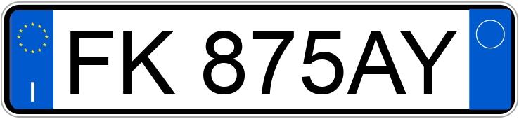 Numer rejestracyjny FK875AY posiada AUDI Q3