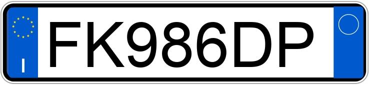 Numer rejestracyjny FK986DP posiada FIAT 500 Numer rejestracyjny FK986DP posiada FIAT 500