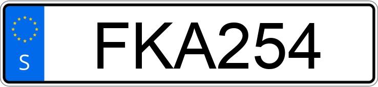 Numer rejestracyjny FKA254 posiada Volvo S70 Numer rejestracyjny FKA254 posiada Volvo S70