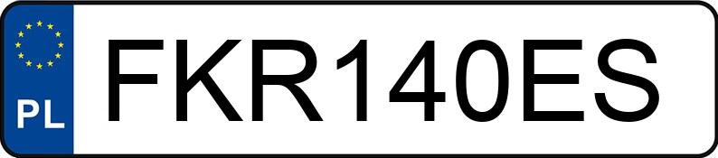 Numer rejestracyjny FKR 140ES posiada BMW 320 Touring Diesel MR`12 E5 F31 320 Touring Diesel MR`12 E5 F31 - FKR140ES