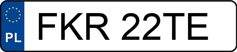 Numer rejestracyjny FKR 22TE posiada VOLKSWAGEN PASSAT 35I - FKR22TE