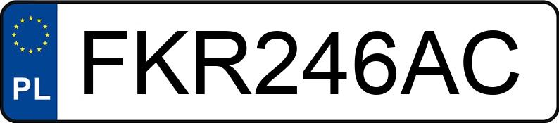 Le numéro d’enregistrement FKR 246AC a VOLKSWAGEN Passat GP 1.9 TDI MR`00 E3 Comfortline - FKR246AC