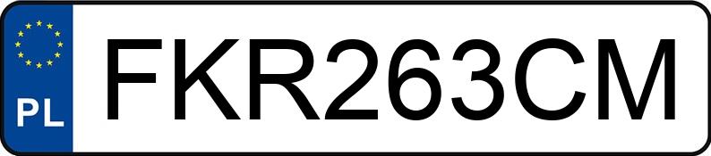 Numer rejestracyjny FKR 263CM posiada OPEL ASTRA - FKR263CM