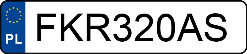 Numer rejestracyjny FKR 320AS posiada BMW 318 - FKR320AS
