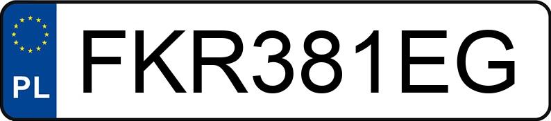 Numer rejestracyjny FKR 381EG posiada DAIMLERCHRYSLER E 320 - FKR381EG