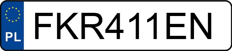 Numer rejestracyjny FKR 411EN posiada AUDI A4 AVANT - FKR411EN