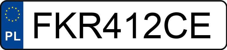 Numer rejestracyjny FKR 412CE posiada VOLKSWAGEN TRANSPORTER 2.4D - FKR412CE