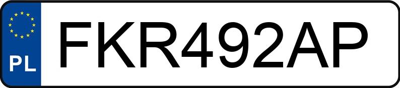 Numer rejestracyjny FKR 492AP posiada FORD FOCUS 1.8 TDDI - FKR492AP