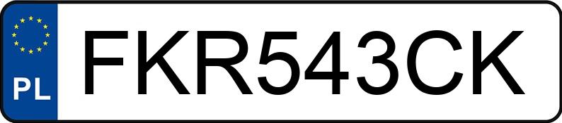 Numer rejestracyjny FKR 543CK posiada VOLKSWAGEN LUPO - FKR543CK