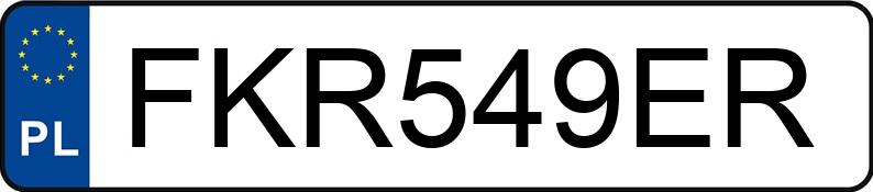 Numer rejestracyjny FKR 549ER posiada BMW X3 Diesel MR`07 E4 E83 3.0D - FKR549ER