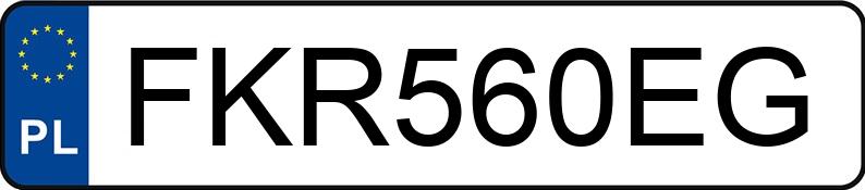 Pirat drogowy w pojeździe o numerach rejestracyjnych FKR560EG