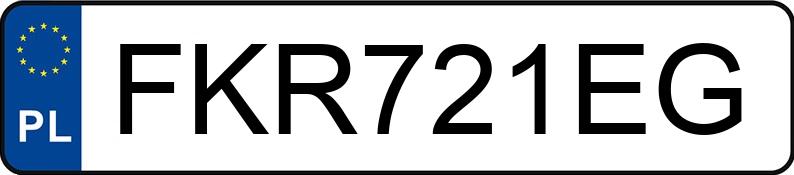 Numer rejestracyjny FKR 721EG posiada VOLKSWAGEN TRANSPORTER - FKR721EG