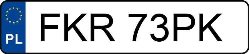 Numer rejestracyjny FKR 73PK posiada AUDI A6 - FKR73PK