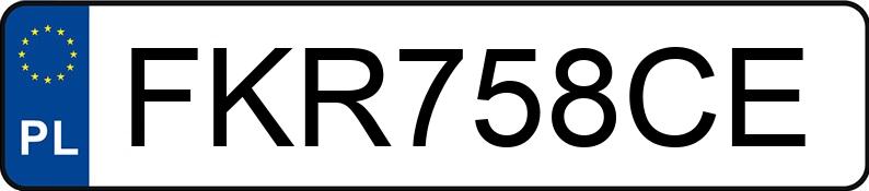 Numer rejestracyjny FKR 758CE posiada BMW 316 - FKR758CE