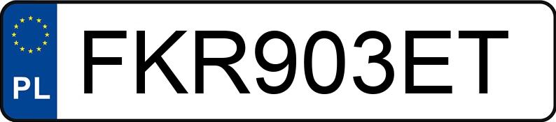 Numer rejestracyjny FKR 903ET posiada FORD FOCUS - FKR903ET