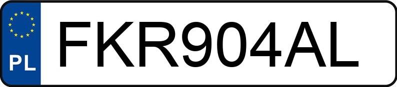 Numer rejestracyjny FKR 904AL posiada MITSUBISHI GALANT - FKR904AL