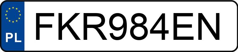 Numer rejestracyjny FKR 984EN posiada VOLKSWAGEN PASSAT - FKR984EN
