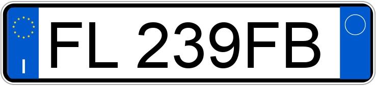 Numer rejestracyjny FL239FB posiada BMW Serie 3