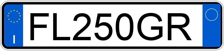 Numer rejestracyjny FL250GR posiada SMART fortwo 3as.