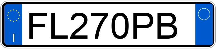 Numer rejestracyjny FL270PB posiada FIAT Tipo