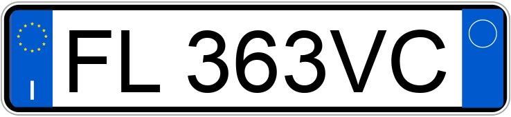 Numer rejestracyjny FL363VC posiada FIAT Panda 3a serie