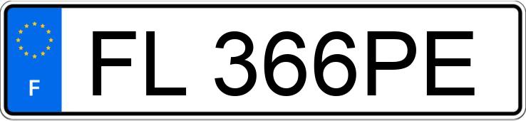 Registreringsnumret FL366PE har RENAULT KANGOO EXPRESS II