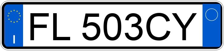 Numer rejestracyjny FL503CY posiada AUDI A3 3a serie