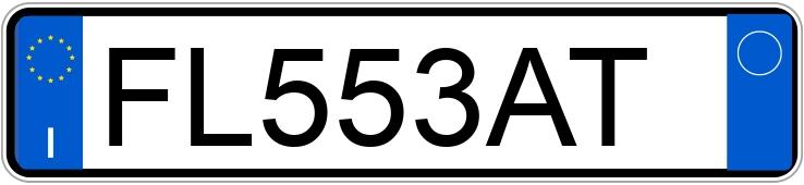 Numer rejestracyjny FL553AT posiada FIAT Panda 3a serie Numer rejestracyjny FL553AT posiada FIAT Panda 3a serie