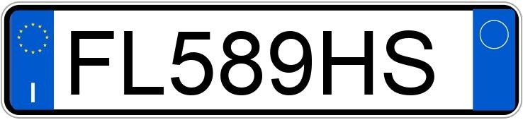 Numer rejestracyjny FL589HS posiada FIAT Panda 3a serie