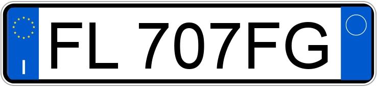 Numer rejestracyjny FL707FG posiada BMW Serie 7