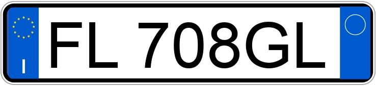 Numer rejestracyjny FL708GL posiada FIAT 500X