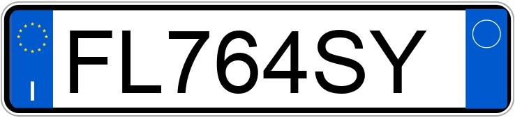 Numer rejestracyjny FL764SY posiada FIAT 500X