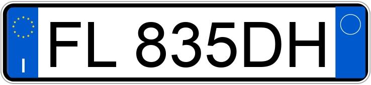 Numer rejestracyjny FL835DH posiada FIAT 500