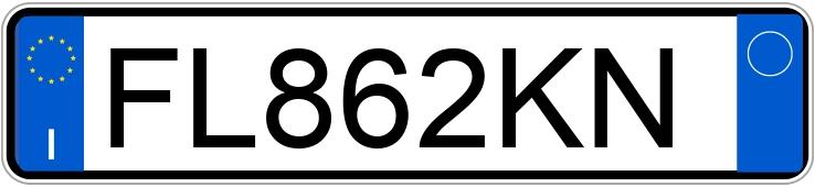 Numer rejestracyjny FL862KN posiada FIAT 500