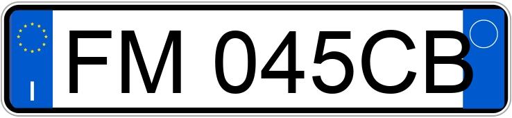 Numer rejestracyjny FM045CB posiada FIAT 500X