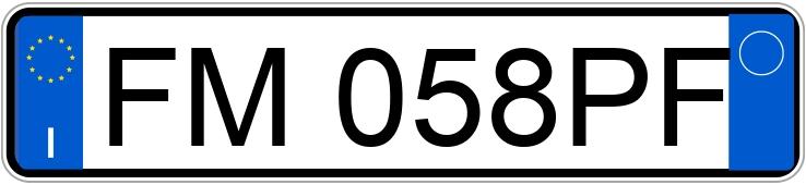 Numer rejestracyjny FM058PF posiada FIAT Punto 4a serie Numer rejestracyjny FM058PF posiada FIAT Punto 4a serie