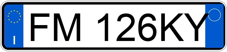 Numer rejestracyjny FM126KY posiada FIAT Panda 3a serie