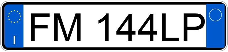 Numer rejestracyjny FM144LP posiada BMW Serie 4 G.C.