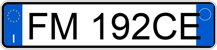 Numer rejestracyjny FM192CE posiada HONDA Civic 10a serie