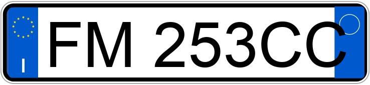 Numer rejestracyjny FM253CC posiada BMW X1