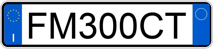 Numer rejestracyjny FM300CT posiada FIAT 500X