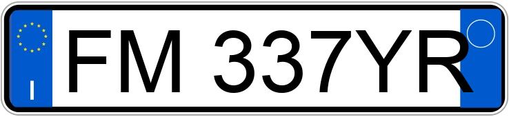 Numer rejestracyjny FM337YR posiada FIAT Punto 4a serie