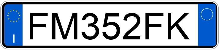 Numer rejestracyjny FM352FK posiada DS DS 3