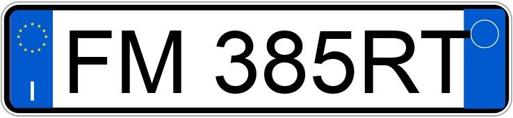 Numer rejestracyjny FM385RT posiada VOLKSWAGEN Polo 6a serie